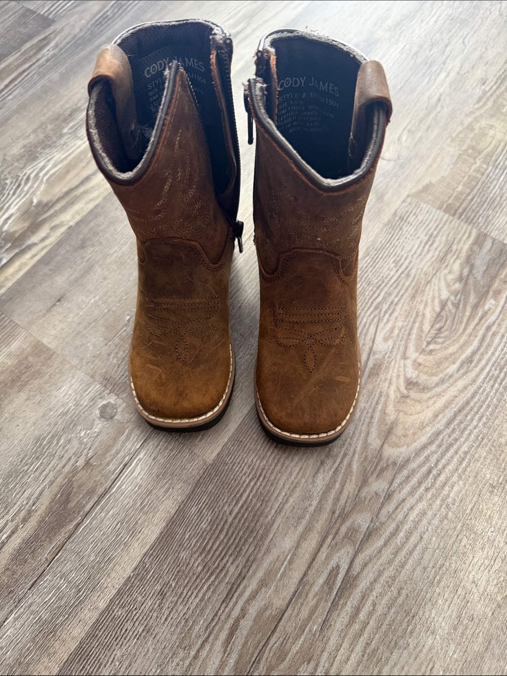 Cody James toddler boy boots worn once size 5c